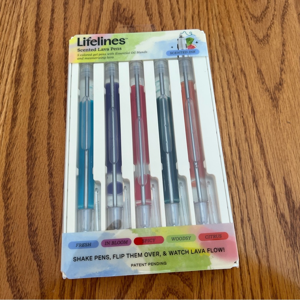 Lifelines Scented Lava Flow Gel Pen Set NIB